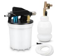 3L Bremsenentlüftungsgerät Druckluft Bremsflüssigkeitswechselgerät mit 1L Nachfüllflasche und 16 Adaptern Pneumatisches Bremsenentlüfter Set für KFZ & Motorrad, Vakuumpumpe Bremsenentlüfter Werkzeug