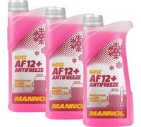 3L MANNOL KÜHLERFROSTSCHUTZ ROT AF12+ G12+ bis -40°C KÜHLMITTEL ANTIFREEZE