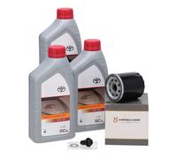 3L ORIGINAL 0W20 Motoröl + HIRSCHER Ölfilter für TOYOTA AYGO IQ YARIS 1.0 1.3