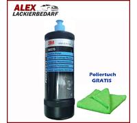 3M 09376 Perfect-it III Hochglanz Maschinen Politur 1L + 1 Microfasertuch grün