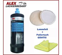 3M 09376 Perfect-it III Hochglanz Politur + Lammfell + 1 Microfasertuch gelb
