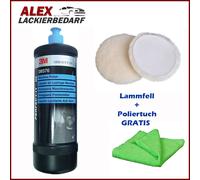 3M 09376 Perfect-it III Hochglanz Politur + Lammfell + 1 Microfasertuch grün