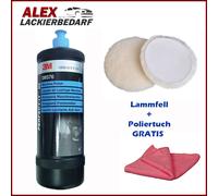 3M 09376 Perfect-it III Hochglanz Politur + Lammfell + 1 Microfasertuch rot