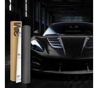 3M 2080 Car Wrapping Folie 30x152cm Selbstklebende Autofolie für Auto Motorrad Boot 3D Lackschutzfolie mit Luftkanälen zum Folieren (DM12 Dead Matte Black)