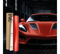 3M 2080 Car Wrapping Folie 30x152cm Selbstklebende Autofolie für Auto Motorrad Boot 3D Lackschutzfolie mit Luftkanälen zum Folieren (S363 Satin Smoldering Red)