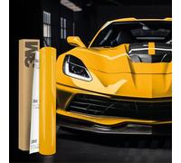 Finest Folia 3M 2080 Car Wrapping Folie 30x152cm Selbstklebende Autofolie für Auto Motorrad Boot 3D Lackschutzfolie mit Luftkanälen zum Folieren (G25 Gloss Sunflower)