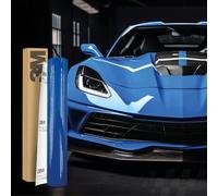3M 2080 Car Wrapping Folie 30x152cm Selbstklebende Autofolie für Auto Motorrad Boot 3D Lackschutzfolie mit Luftkanälen zum Folieren (G47 Gloss Intense Blue)