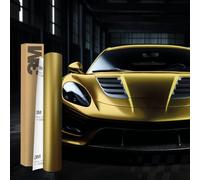 3M 2080 Car Wrapping Folie 30x152cm Selbstklebende Autofolie für Auto Motorrad Boot 3D Lackschutzfolie mit Luftkanälen zum Folieren (SP264 Satin Flip Gold Aurora)