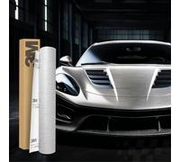 3M 2080 Car Wrapping Folie 30x152cm Selbstklebende Autofolie für Auto Motorrad Boot 3D Lackschutzfolie mit Luftkanälen zum Folieren (BR120 Brushed Aluminum)
