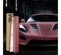 3M 2080 Car Wrapping Folie 30x152cm Selbstklebende Autofolie für Auto Motorrad Boot 3D Lackschutzfolie mit Luftkanälen zum Folieren (S23 Satin Velvet Rose)