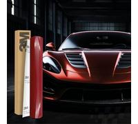Finest Folia 3M 2080 Car Wrapping Folie 30x152cm Selbstklebende Autofolie für Auto Motorrad Boot 3D Lackschutzfolie mit Luftkanälen zum Folieren (G203 Gloss Red Metallic)