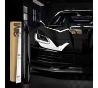 Finest Folia 3M 2080 Car Wrapping Folie 30x152cm Selbstklebende Autofolie für Auto Motorrad Boot 3D Lackschutzfolie mit Luftkanälen zum Folieren (G212 Gloss Black Metallic)