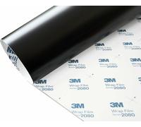 3M 2080 Schwarz Seidenmatt Autofolie Car Wrapping Folie S12 152x20cm