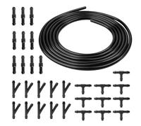 3m Scheibenwaschanlage Schlauch mit 30 Schlauchverbinder 4mm (Y I T-Typ) | Wischwasserschlauch Reparaturset Universal Schlauch Für Scheibenwaschanlage Verbindung Auto-Wasserpumpe und Düse