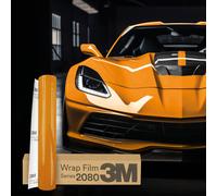 Finest Folia 3M 2080 Car Wrapping Folie 30x152cm Selbstklebende Autofolie für Auto Motorrad Boot 3D Lackschutzfolie mit Luftkanälen zum Folieren (G54 Gloss Bright Orange)