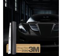 3M Wrap Film Series 2080 Car Wrapping Folie 30x152cm M22 Matte Deep Black