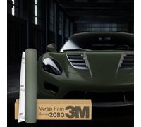 3M Wrap Film Series 2080 Car Wrapping Folie 30x152cm M26 Matte Military Green