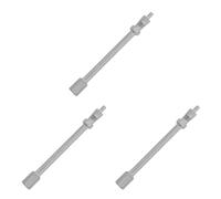 3stücke Metall Ventilverlängerung 10,8x1x1cm für Autoreifen, Silber | Versenkte Ventile, Dicht Verbindend, Schnelles Aufpumpen, Geeignet für Limousinen, Motorradreifen, Werkstattpflege und Reisen