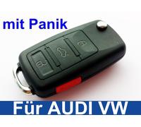 3T Klappschlüssel mit Panik für Volkswagen AUDI VW SKODA SEAT Funkschlüssel