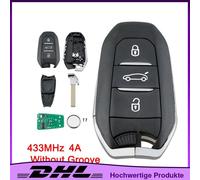 3Tasten 433MHz 4AChip Funkschlüssel Schlüssel Fernbedienung Für PeugeotCitroen