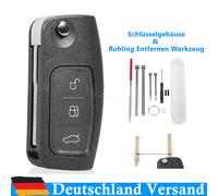 3Tasten Klapp Schlüssel Gehäuse Werkzeug Für Ford Focus Galaxy S Max C Max B Max
