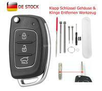 3Tasten Schlüssel Gehäuse für Hyundai I10 I20 I30 IX35 Tucson Elantra + Werkzeug