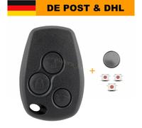 3Tasten Schlüssel Gehäuse für Renault Twingo Kangoo Modus Trafic Master Batterie
