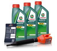 3x 1 L LITER CASTROL MAGNATEC STOP-START 5W-30 C2 MOTOR-ÖL MOTOREN-ÖL 31891035