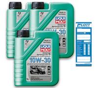 3x 1 Liter Liqui Moly Universal Gartengeräte-Ö 10W-30 3 L Universalöl Oil 1273 1273M3