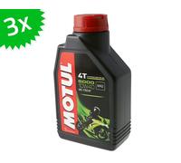 3x 1 Liter Motoröl MOTUL 4T 10W40 5000 3 Liter 4 Takt ÖL OIL OEL ROLLER MOTORRAD