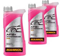 10 (10x1) Liter MANNOL Antifreeze AF12+ Kühlerfrostschutz Fertiggemisch rot (...