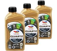 3x 1L TOTAL QUARZT INEO XTRA FIRST 0W20 MOTORÖL passend für PSA B71 2010 ACEA C5