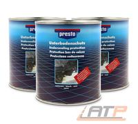 3x 2,5kg PRESTO UNTERBODENSCHUTZ UBS BITUMEN STREICHBAR 603260 PINSELDOSE