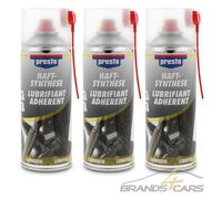 3x 400ml PRESTO HAFTSYNTHESE HAFTFETT FETTSPRAY SPRÜHFETT KORROSIONSSCHUTZ