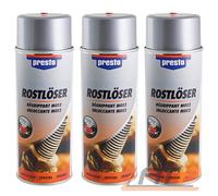 3x 400ml PRESTO ROSTLÖSER ROSTENTFERNER KRIECHÖL ROSTUMWANDLER SPRAYDOSE MOS2