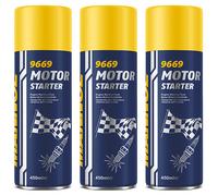 3x 450ml Mannol Startpilot Starthilfe Motor Motorstarter Kaltstart Spray 9669