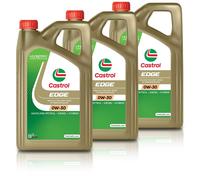 3x 5 L = 15 LITER CASTROL EDGE 0W-30 MOTOR-ÖL MOTOREN-ÖL