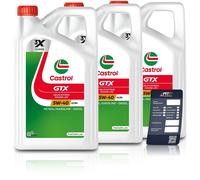 3x 5 L = 15 LITER CASTROL GTX 5W-40 A3/B4 MOTOR-ÖL MOTOREN-ÖL