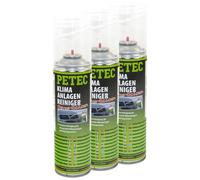 3x 500ml PETEC 71350 Klimaanlagenreiniger Aktivschaum Zitrus-Schaum Desinfektion