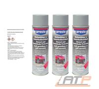 3x 500ml PRESTO STEINSCHLAGSCHUTZ UNTERBODENSCHUTZ KORROSIONSSCHUTZ HELL UBS