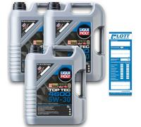 3x 5L Liqui Moly Top Tec 4600 Motoröl 5W-30 GM Dexos2 BMW LL-04 MB 229.31