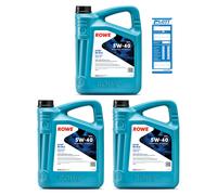 3x 5L ROWE Motoröl HIGHTEC SYNT RS DLS SAE 5W-40 20307-0050-99 20307-0050-99