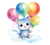 3X Autoaufkleber Sticker Regenbogen Katze Tuning Auto Heckscheibe 9X9 cm