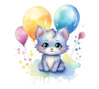 3X Autoaufkleber Sticker Regenbogen Katze Tuning Auto Heckscheibe 9X9 cm