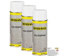 3x BREHMA Kältespray Eisspray Kälte Spray Vereisungsspray Kühlspray 400ml -45°C