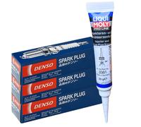 3x DENSO Zündkerzen + LIQUI MOLY Fett für CENTURY BLAZER S10 C1500 C3500 CAMARO