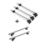 3x Fahrradträger Bike Pro + Dachträger/Relingträger VDP LION1 kompatibel mit für Kia Carnival (VQ) (5 Türer) 06-11