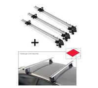 3x Fahrradträger Bike Pro + Dachträger VDP Delta kompatibel mit für Opel/Vauxhall Crossland X (5 Türer) 2017-2020