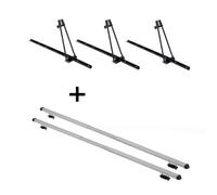 3x Fahrradträger ORION + Dachträger RAPID kompatibel mit für Audi 80 (8C/B4) Avant (5Türer) 91-95