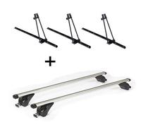 3x Fahrradträger ORION + Dachträger/Relingträger VDP KING1 kompatibel mit für Opel / Vauxhall Mokka X (5 Türer) ab 13
